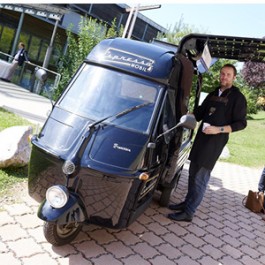 Das grüne Espressomobil beim Sustainability Summit